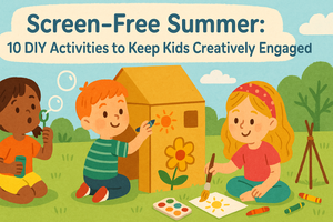 Screen-Free Summer: 10 DIY Activities to Keep Kids Creatively Engaged