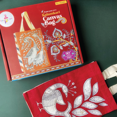 Kalamkari Canvas Bag Painting Kit