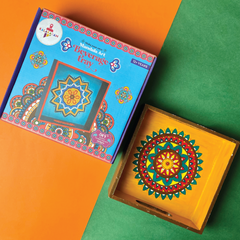 Mandala Art Beverage Tray Painting Kit