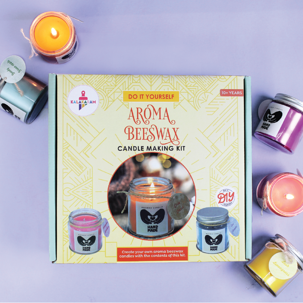 Aroma Beeswax Candle Making Kit - Kalakaram