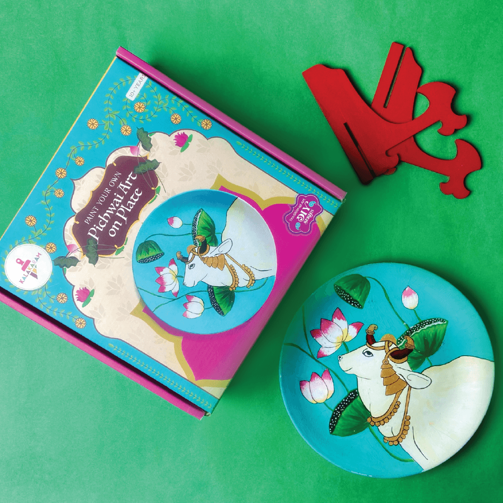 Paint Your Own Pichwai Art on Plate - Kalakaram