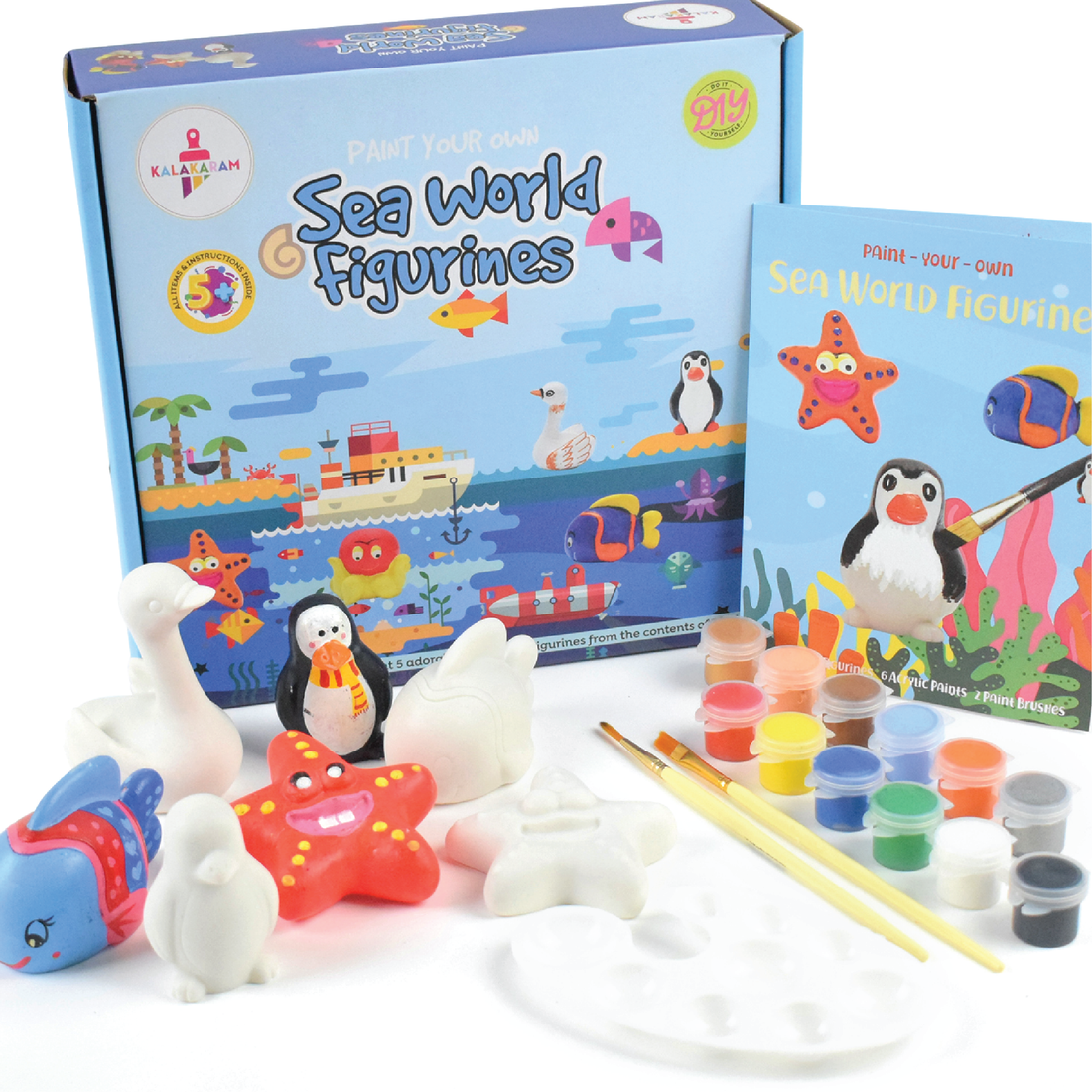 Sea World Figurines Painting Kit