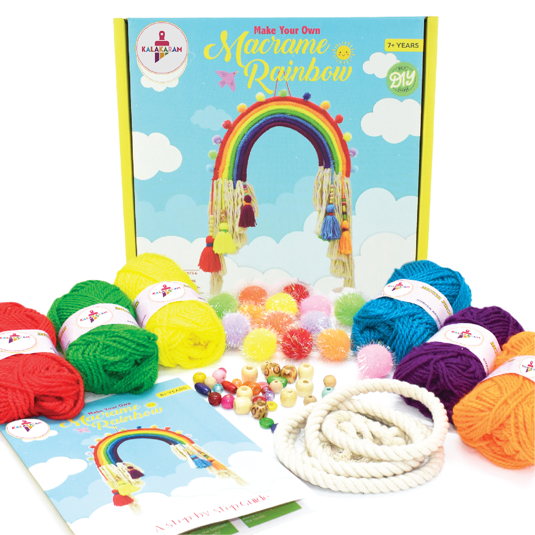 The Bohemian Craft Combo - Macrame Rainbow + Punch Needle kits