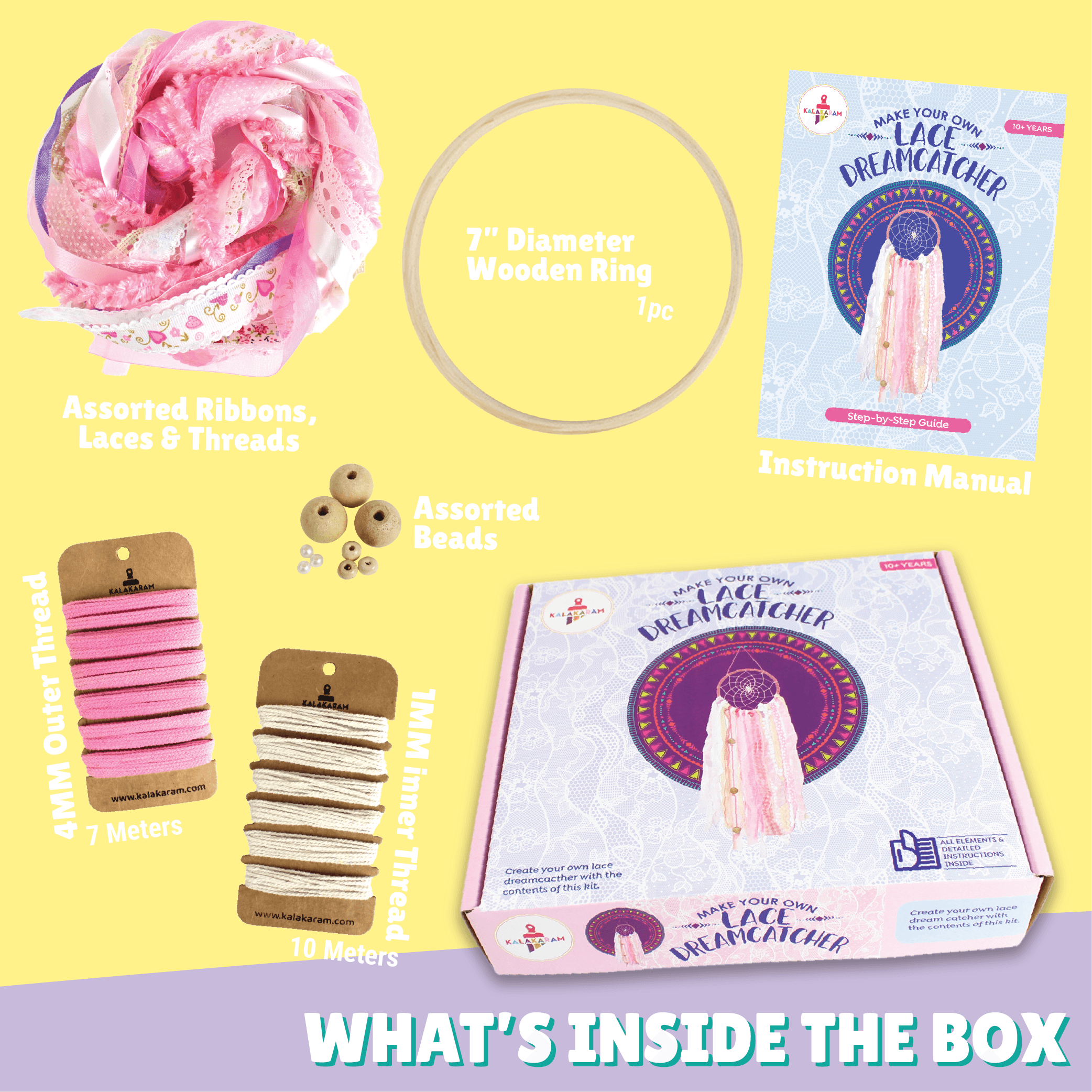 Lace Dreamcatcher Making Kit - Kalakaram