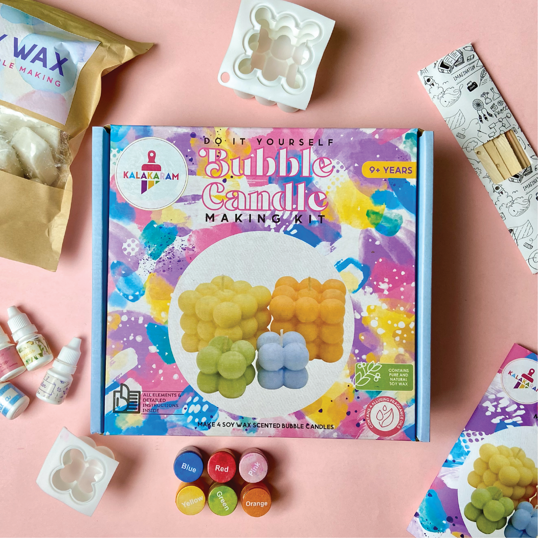 The Bathtime Fun and Froth Combo - Kids Soap Making + Bubble Candle Making Kits