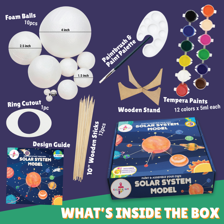 Solar System Model Kit  | Educational Science | STEM Learning | Age: 5-10 Years