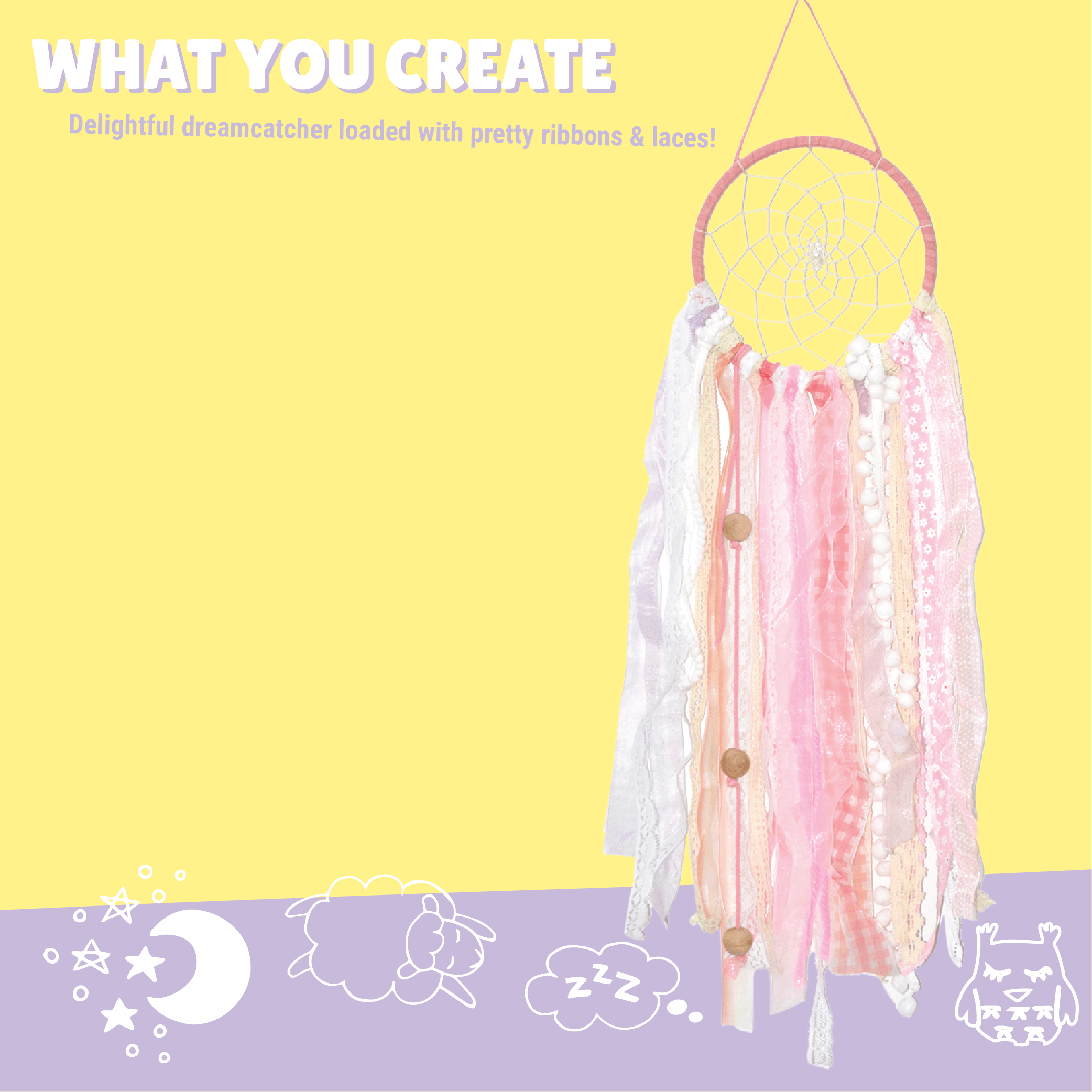 Lace Dreamcatcher Making Kit - Kalakaram