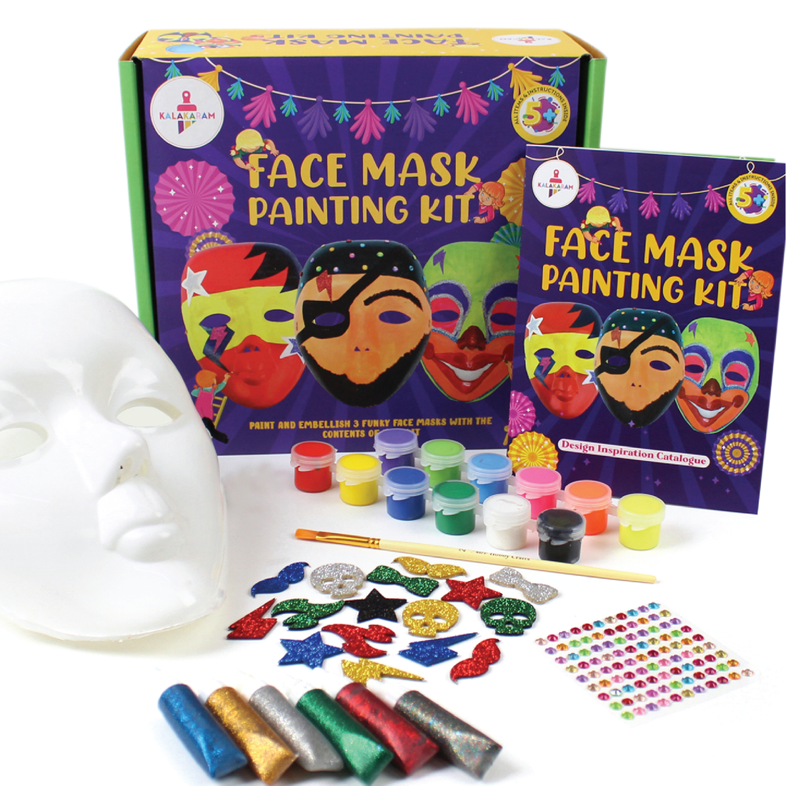 The Creative Kids Combo - Rock Painting + Face Mask Painting Kits