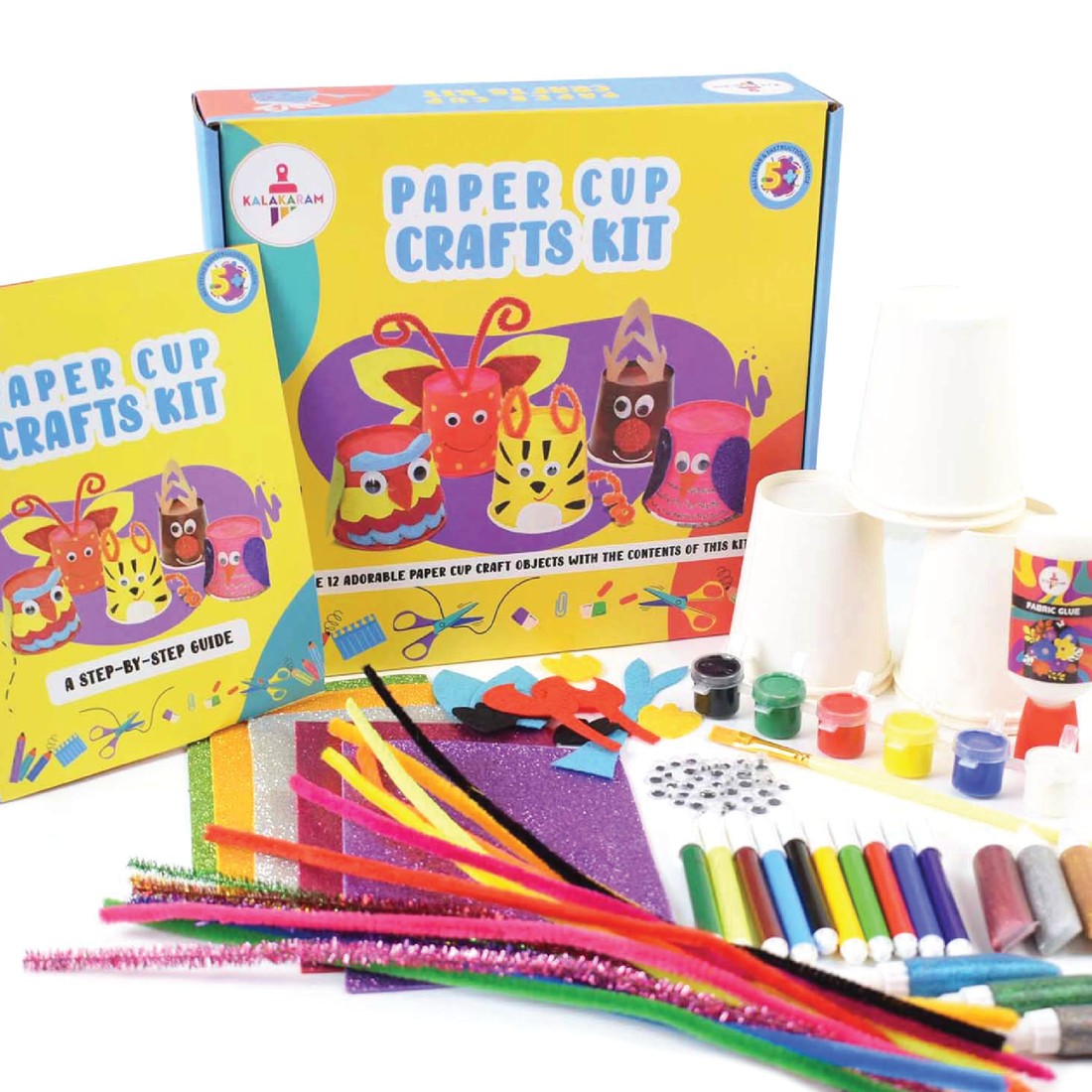 The Crafting Experience Combo - Pom Pom + Paper Cup Craft Kits