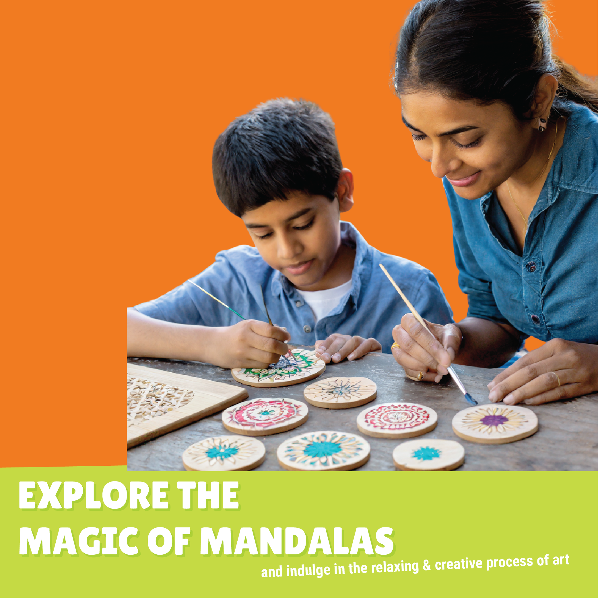 Mandala Art Coasters Painting Kit