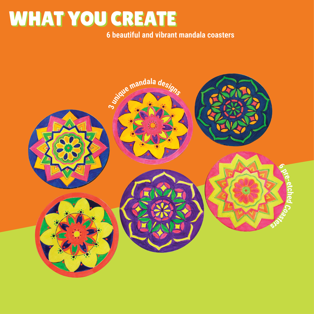 The Cultural Art Combo - Mandala Art coaster + Ethnic Art Coaster Painting Kits