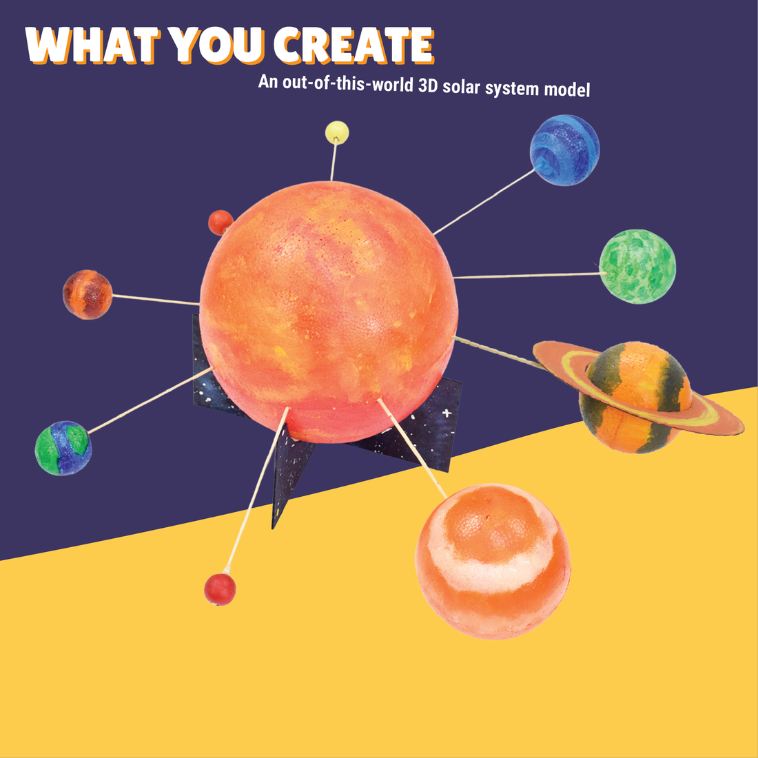 The Cosmic Explorer Combo - Solar System Making + Drawstring Bag Painting Kits