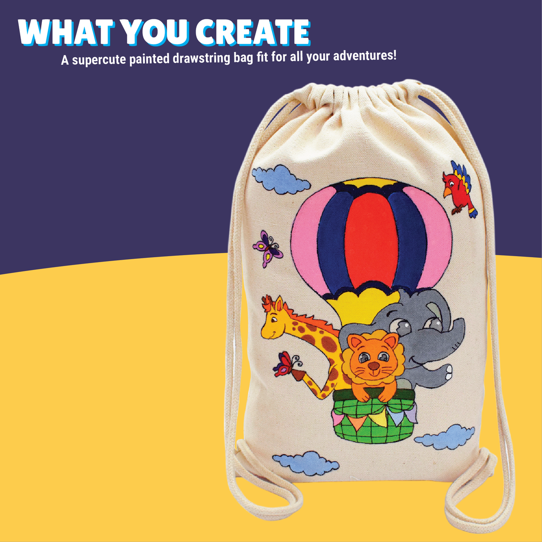 The Cosmic Explorer Combo - Solar System Making + Drawstring Bag Painting Kits