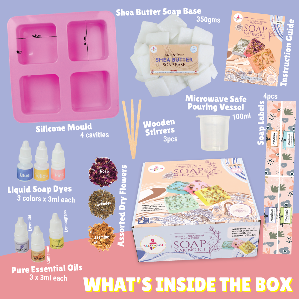 Shea Butter Soap Making Kit | Natural Ingredients | DIY Bath & Body | Age: 8-12 Years