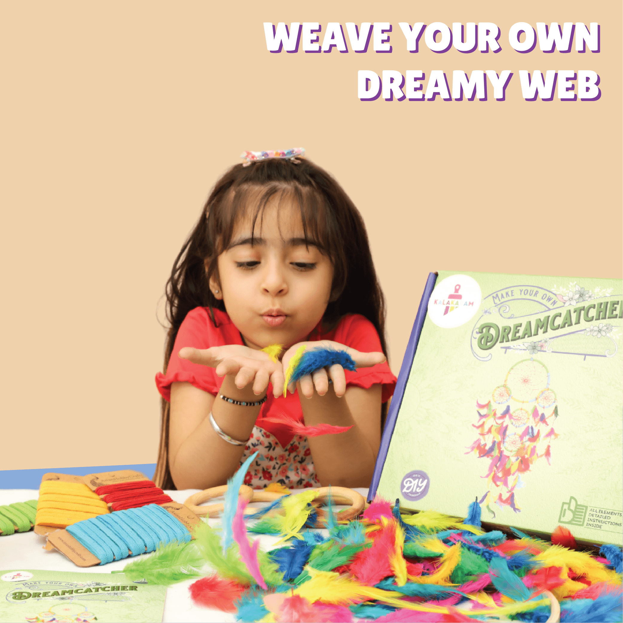 5 Ring Dreamcatcher Making Kit - Kalakaram