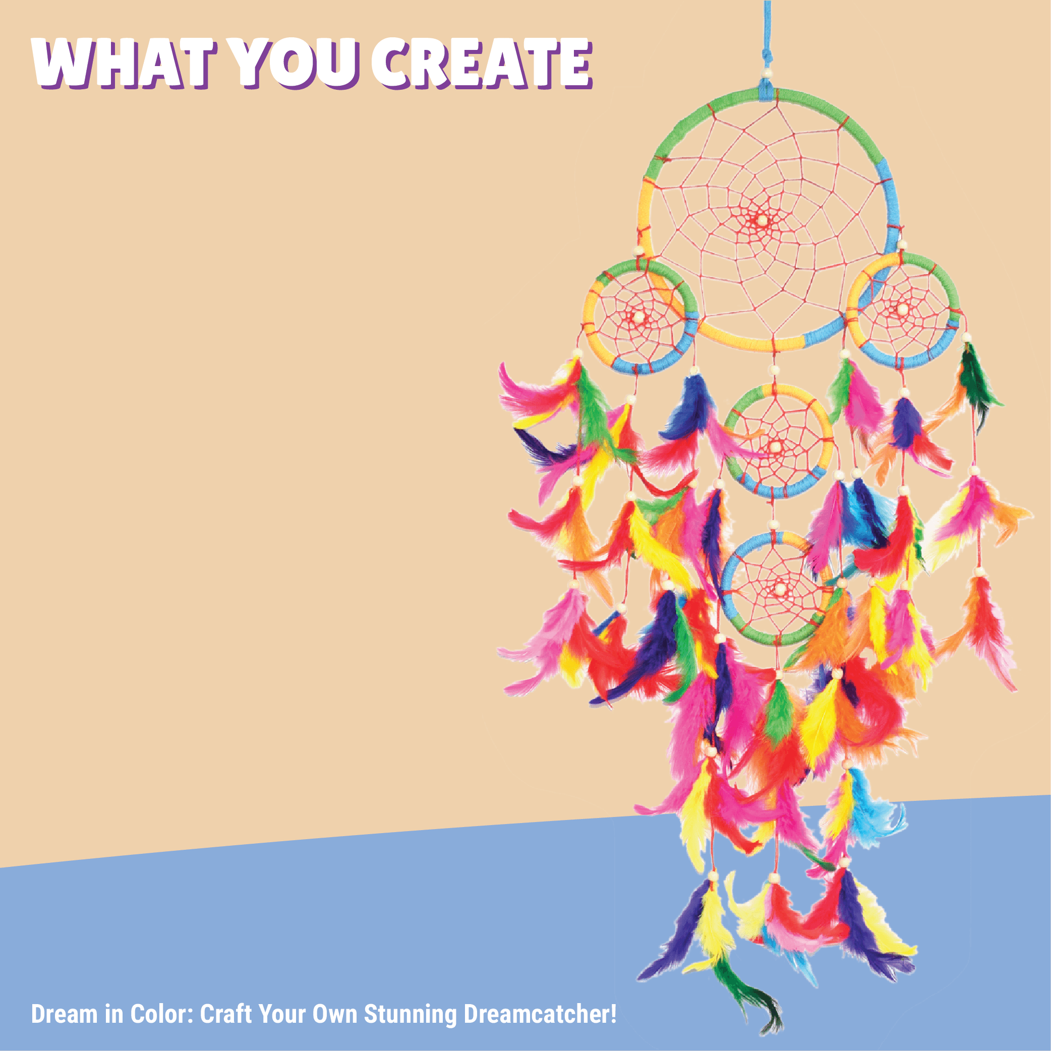 5 Ring Dreamcatcher Making Kit - Kalakaram