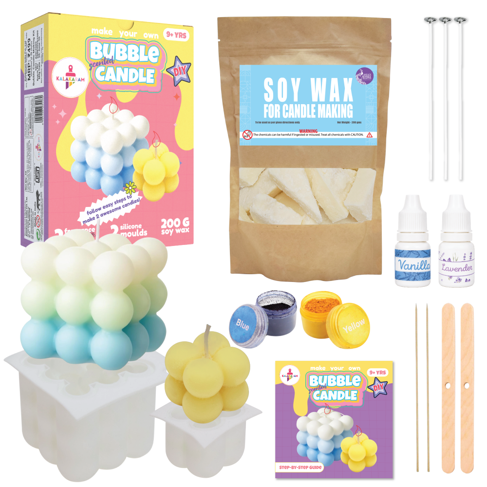 Scented Bubble Candle Making Kit | DIY Handmade Candles | Creative Fun | Age: 9+ Years