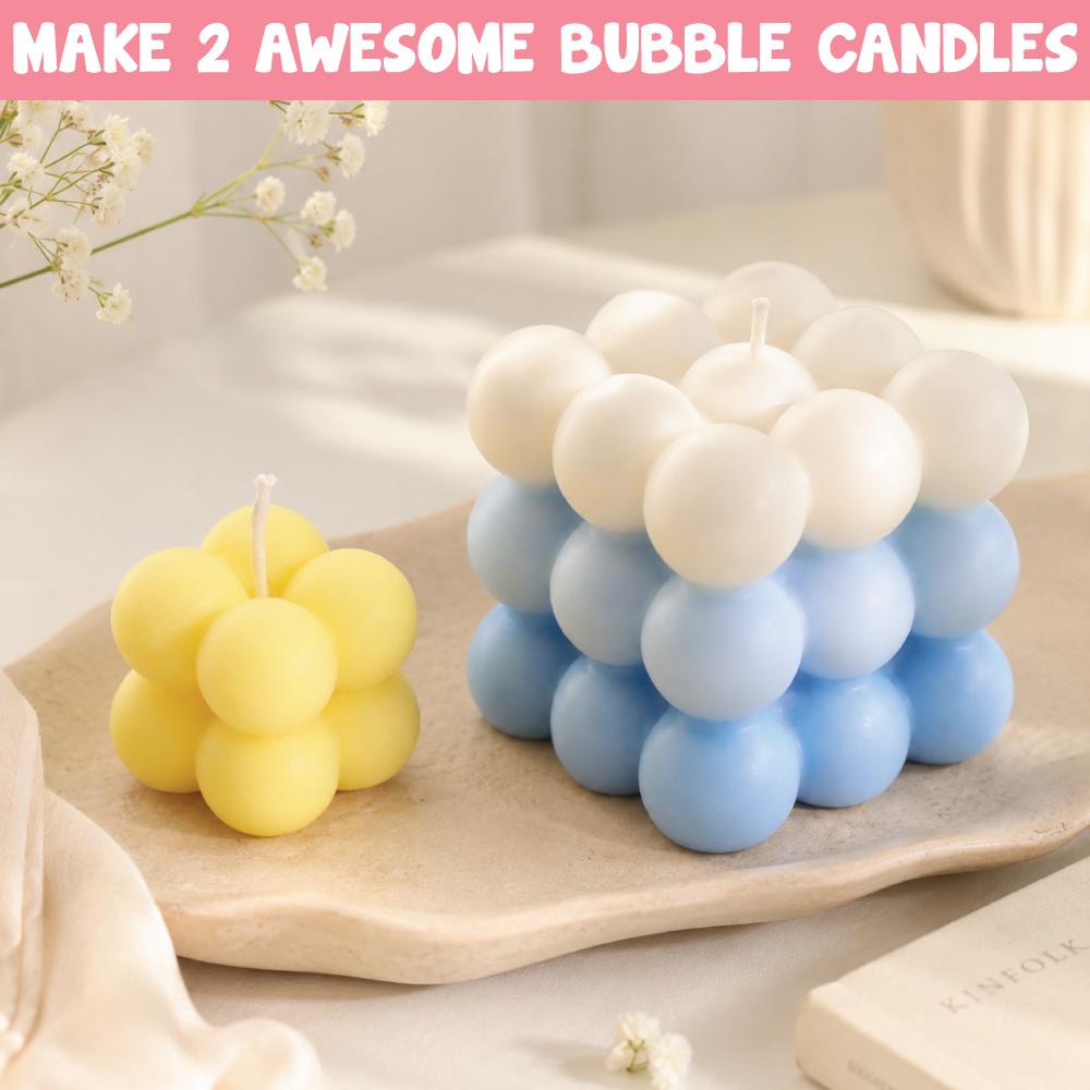 Scented Bubble Candle Making Kit | DIY Handmade Candles | Creative Fun | Age: 9+ Years