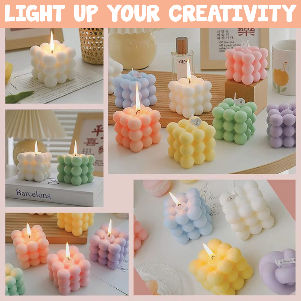 Scented Bubble Candle Making Kit | DIY Handmade Candles | Creative Fun | Age: 9+ Years
