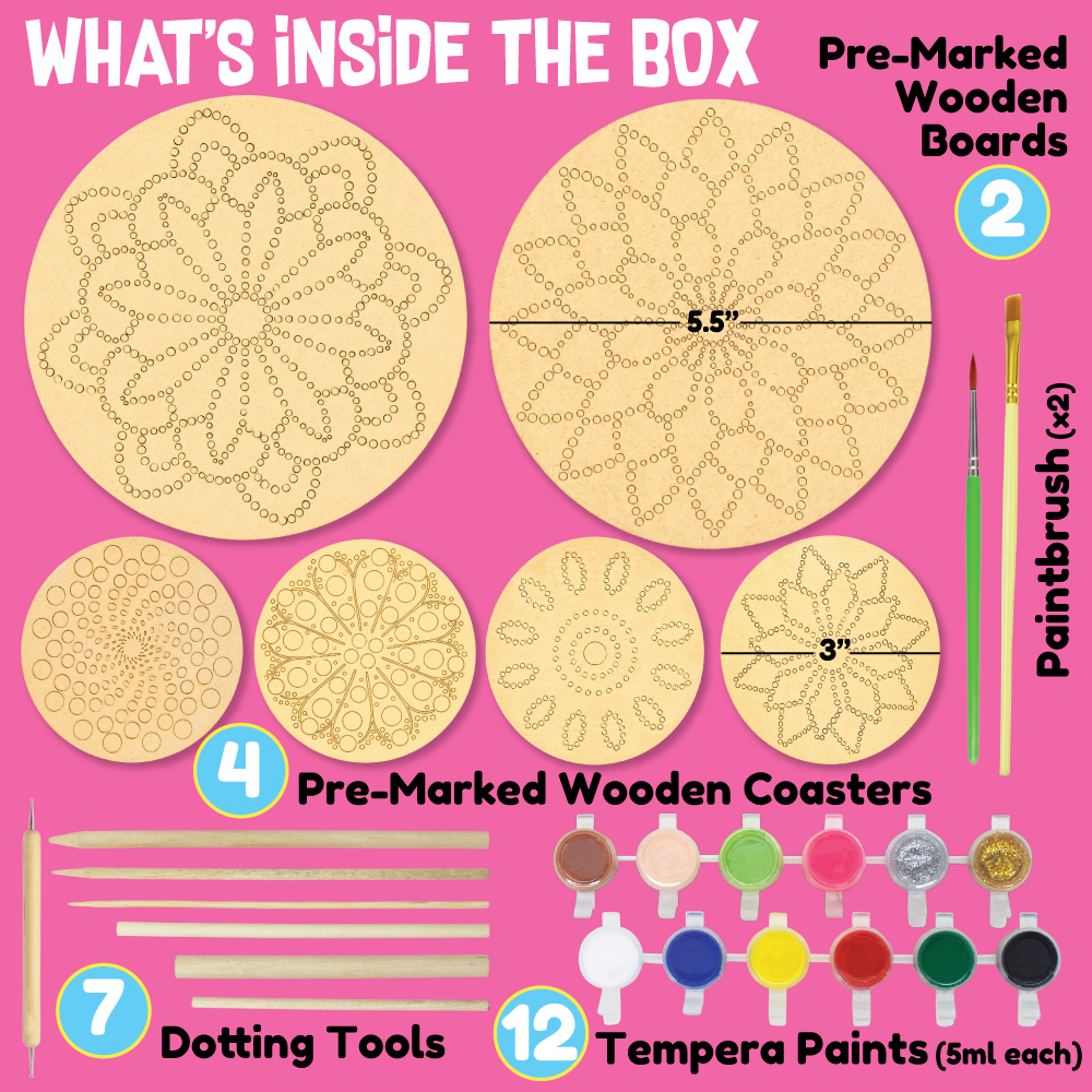 Mandala Dotting Art Kit | DIY Painting Set |  Artistic Expression | Ages: 7+ Years