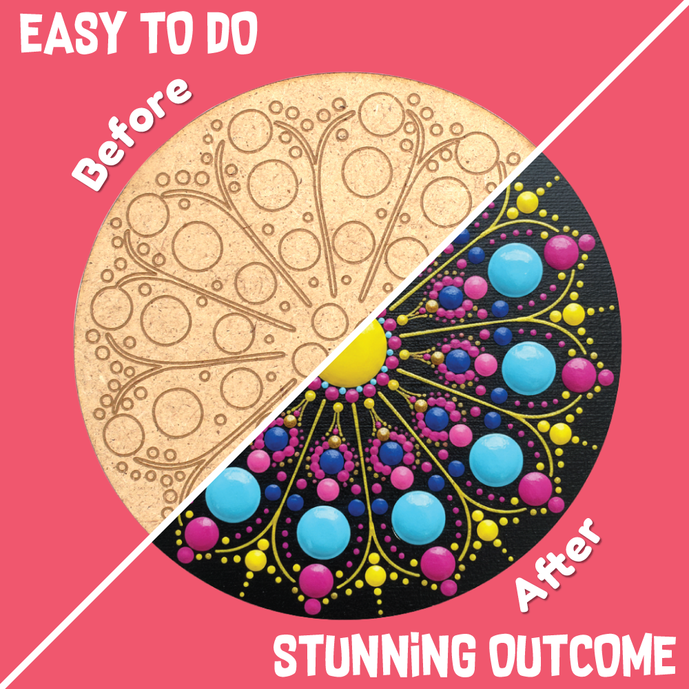 Mandala Dotting Art Kit | DIY Painting Set |  Artistic Expression | Ages: 7+ Years