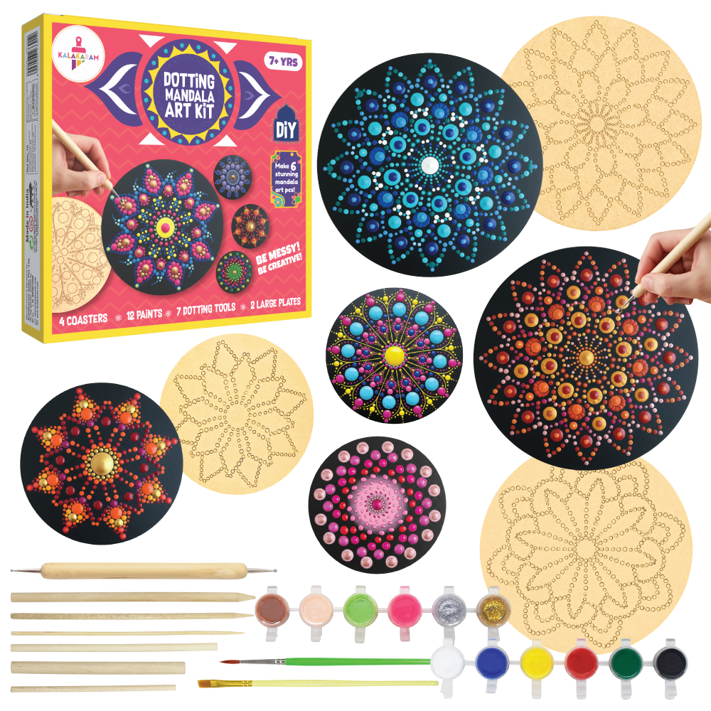 Mandala Dotting Art Kit | DIY Painting Set |  Artistic Expression | Ages: 7+ Years
