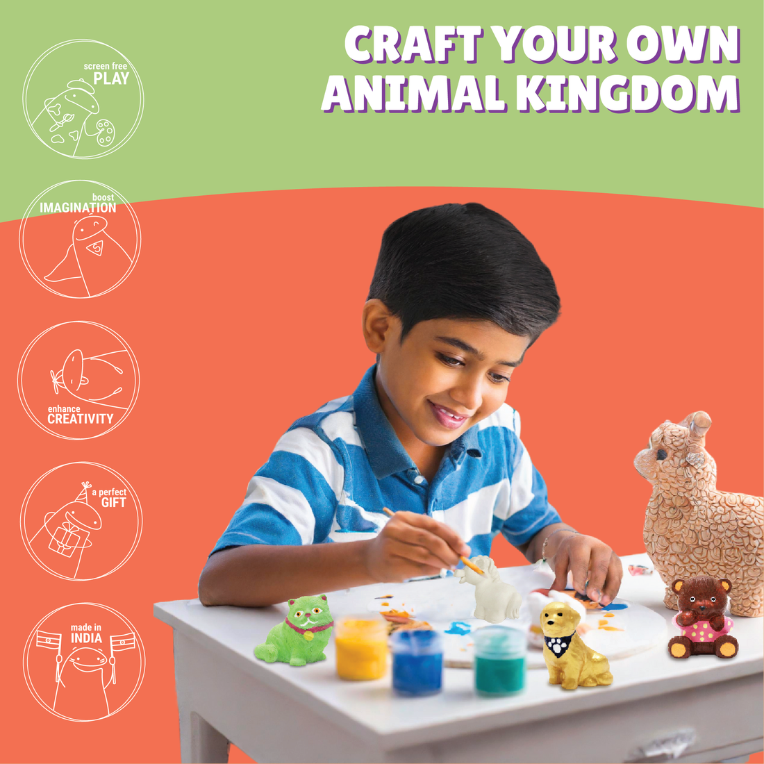 Animal Figurines Painting Kit