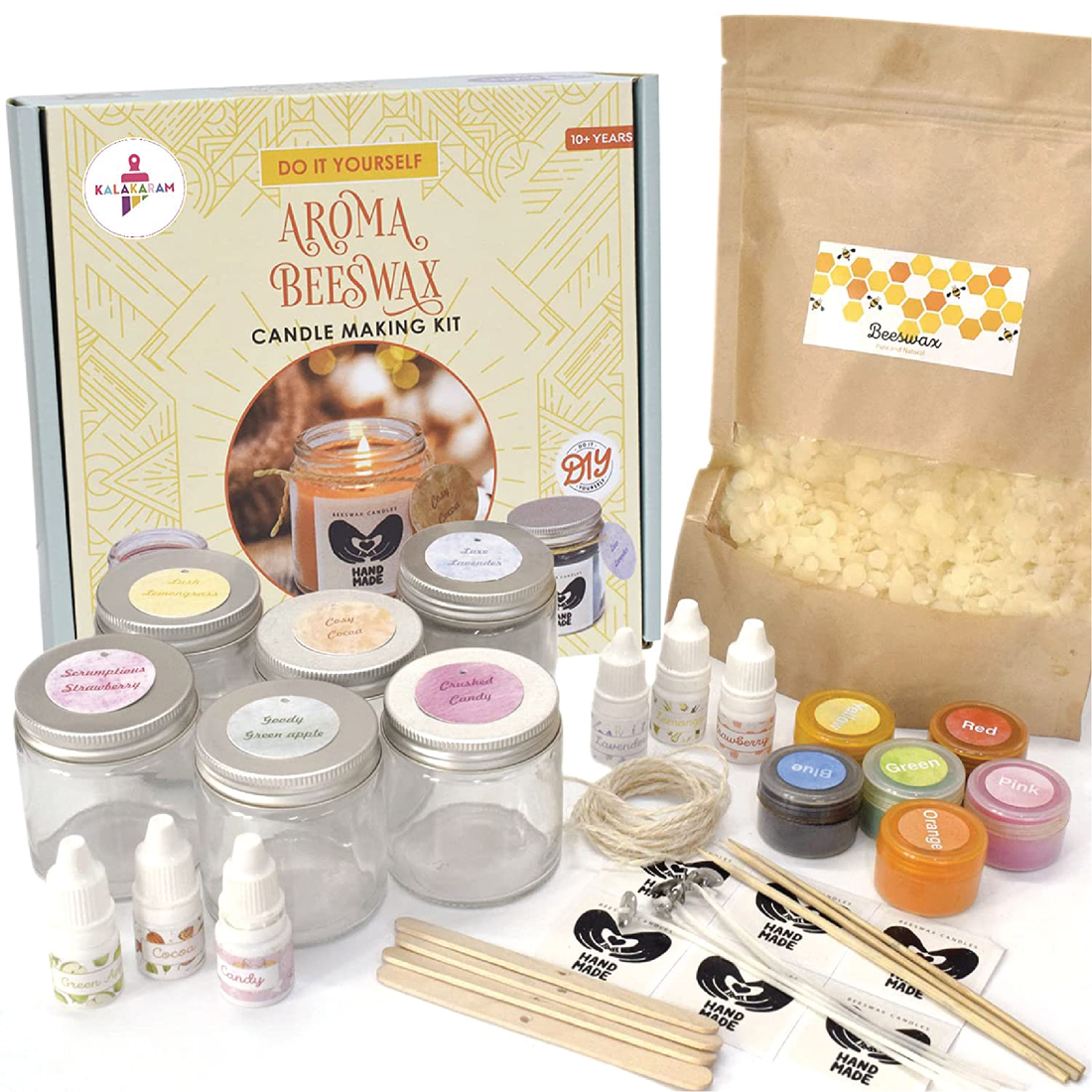 Aroma Beeswax Candle Making Kit - Kalakaram