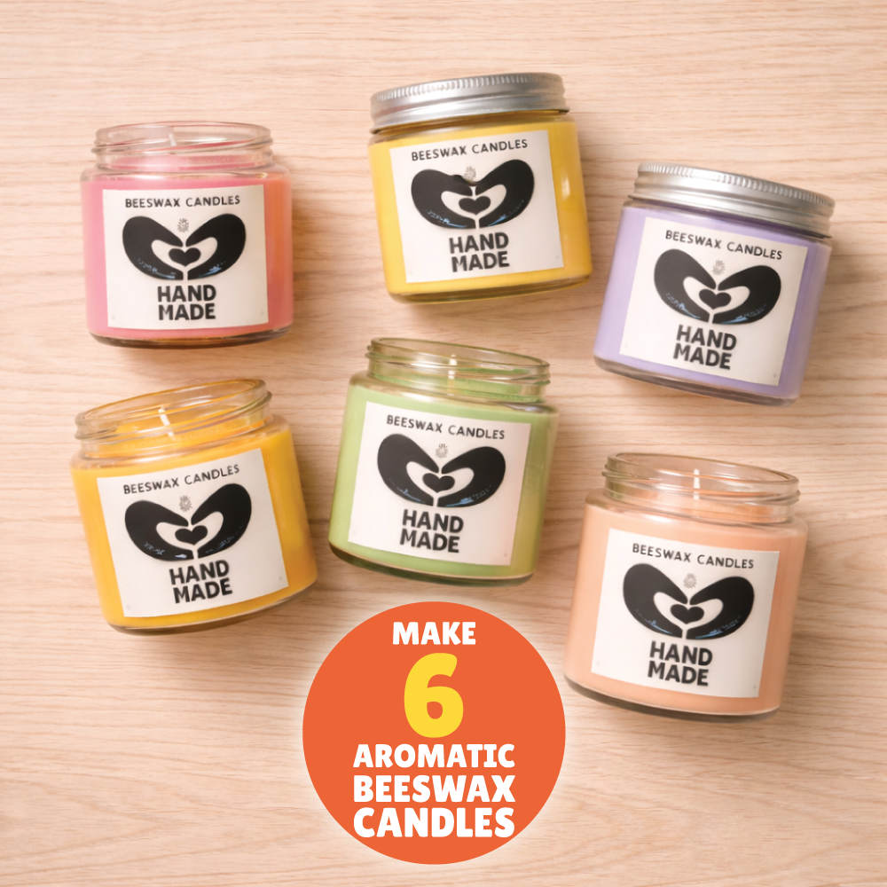 Aroma Beeswax Candle Making Kit | Natural Candles | Soothing Scents | Age: 10-14 Years