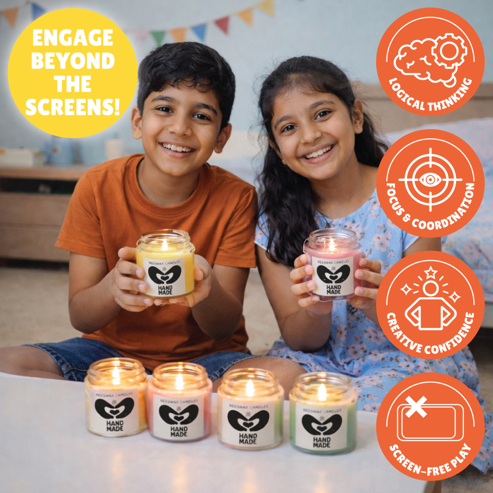 Aroma Beeswax Candle Making Kit | Natural Candles | Soothing Scents | Age: 10-14 Years