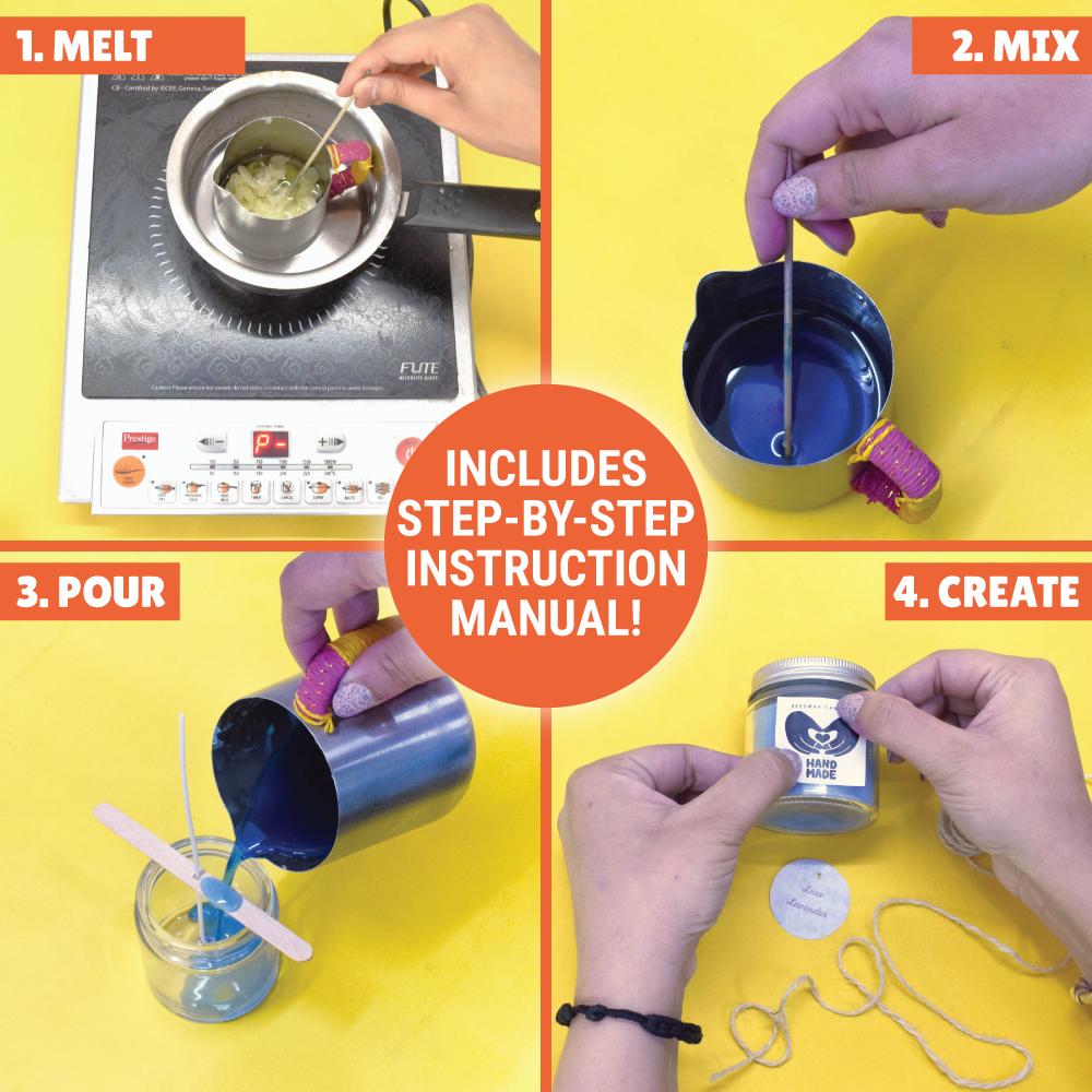Aroma Beeswax Candle Making Kit | Natural Candles | Soothing Scents | Age: 10-14 Years