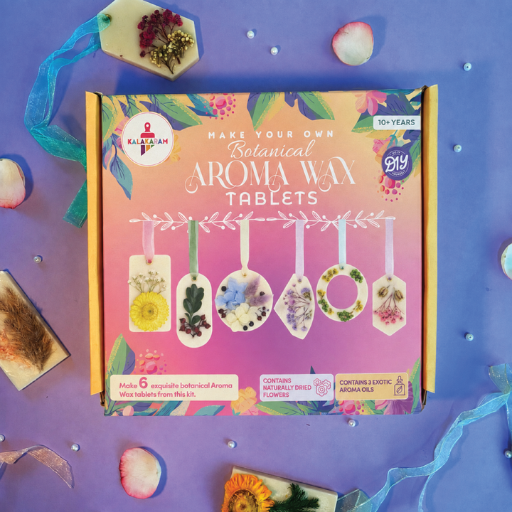 Botanical Aroma Wax Tablet Making Kit  | Natural Scents | Home Fragrance | Age: 10-14 Years