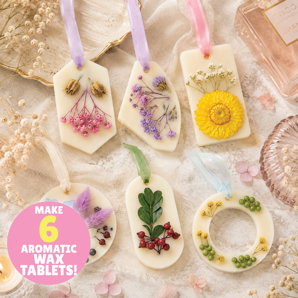 Botanical Aroma Wax Tablet Making Kit  | Natural Scents | Home Fragrance | Age: 10-14 Years