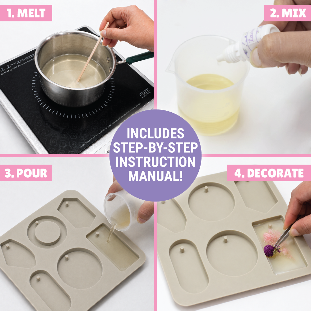 Botanical Aroma Wax Tablet Making Kit  | Natural Scents | Home Fragrance | Age: 10-14 Years