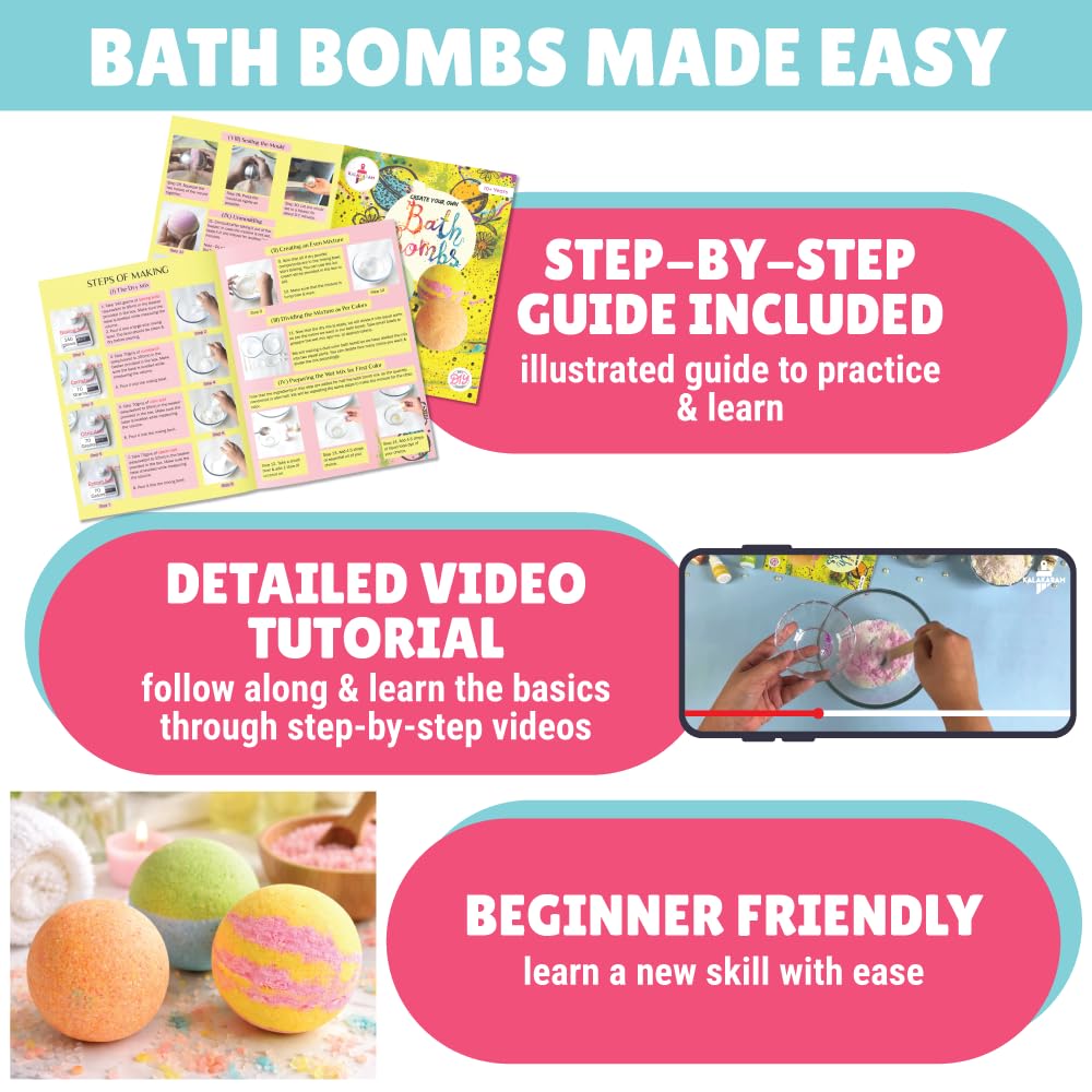 Bath Bombs Making Kit  | DIY Spa | Fizzy Fun | Age: 10-14 Years