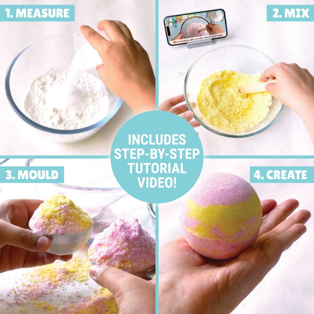 Bath Bombs Making Kit  | DIY Spa | Fizzy Fun | Age: 10-14 Years