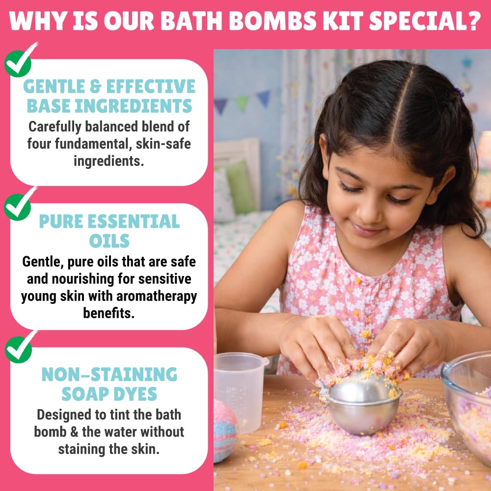 Bath Bombs Making Kit  | DIY Spa | Fizzy Fun | Age: 10-14 Years