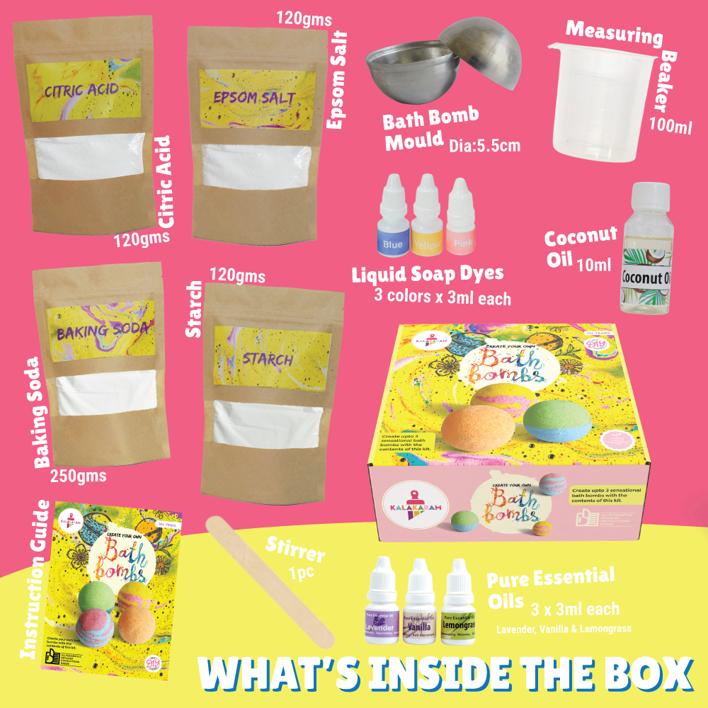 Bath Bombs Making Kit  | DIY Spa | Fizzy Fun | Age: 10-14 Years