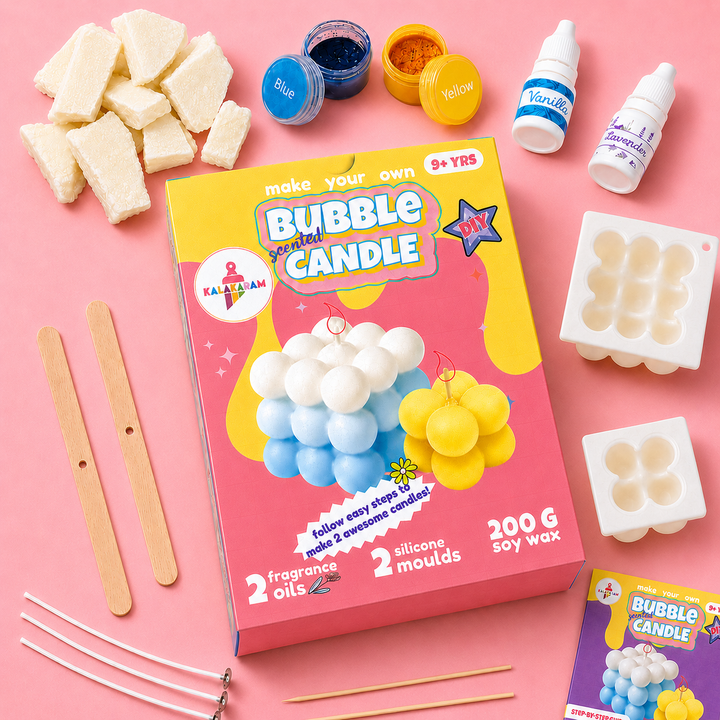 Scented Bubble Candle Making Kit | DIY Handmade Candles | Creative Fun | Age: 9+ Years