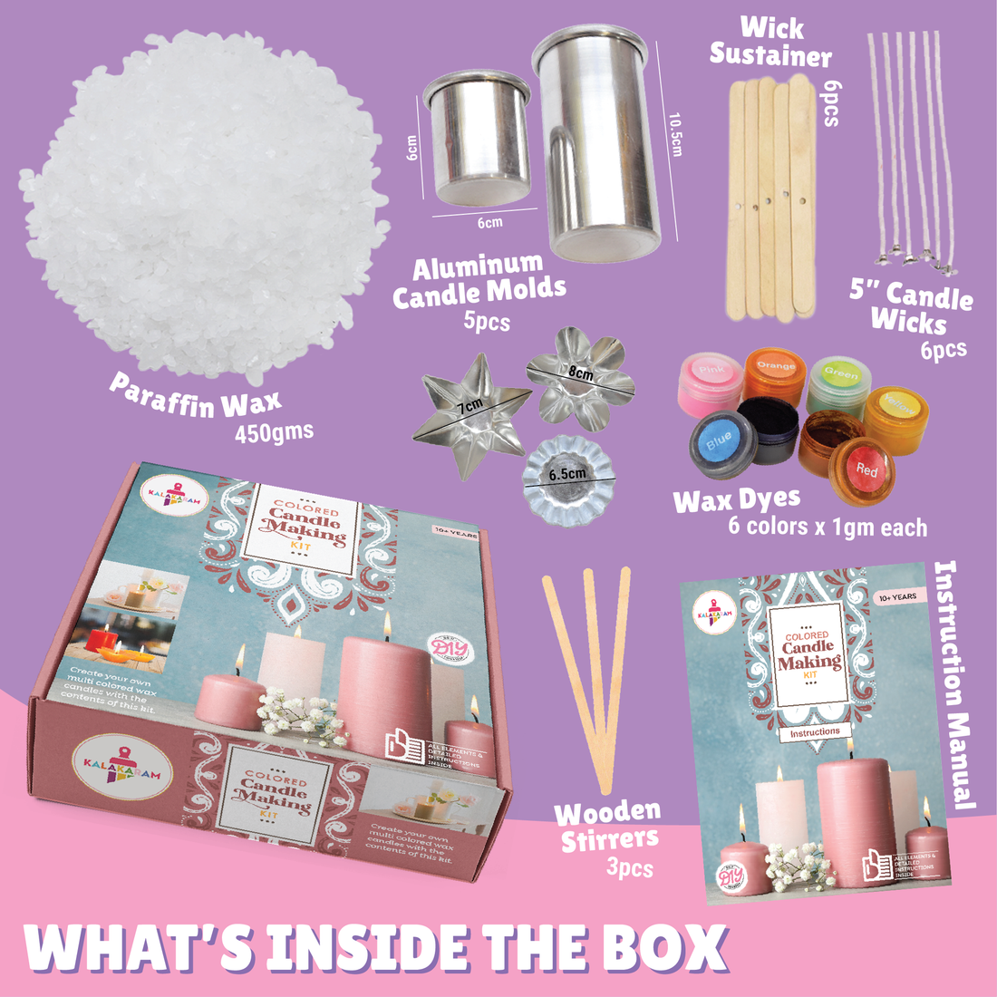 Colored Candle Making Kit