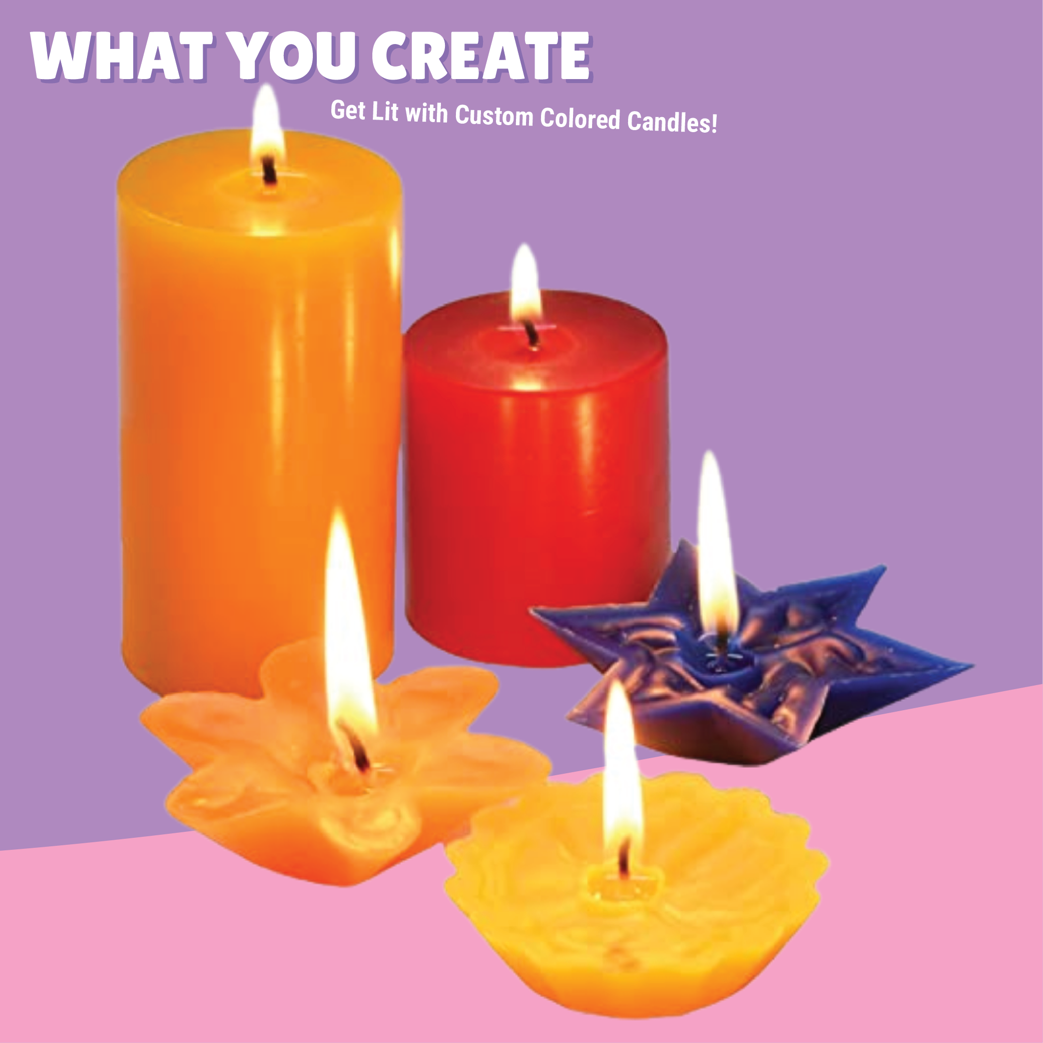 Colored Candle Making Kit
