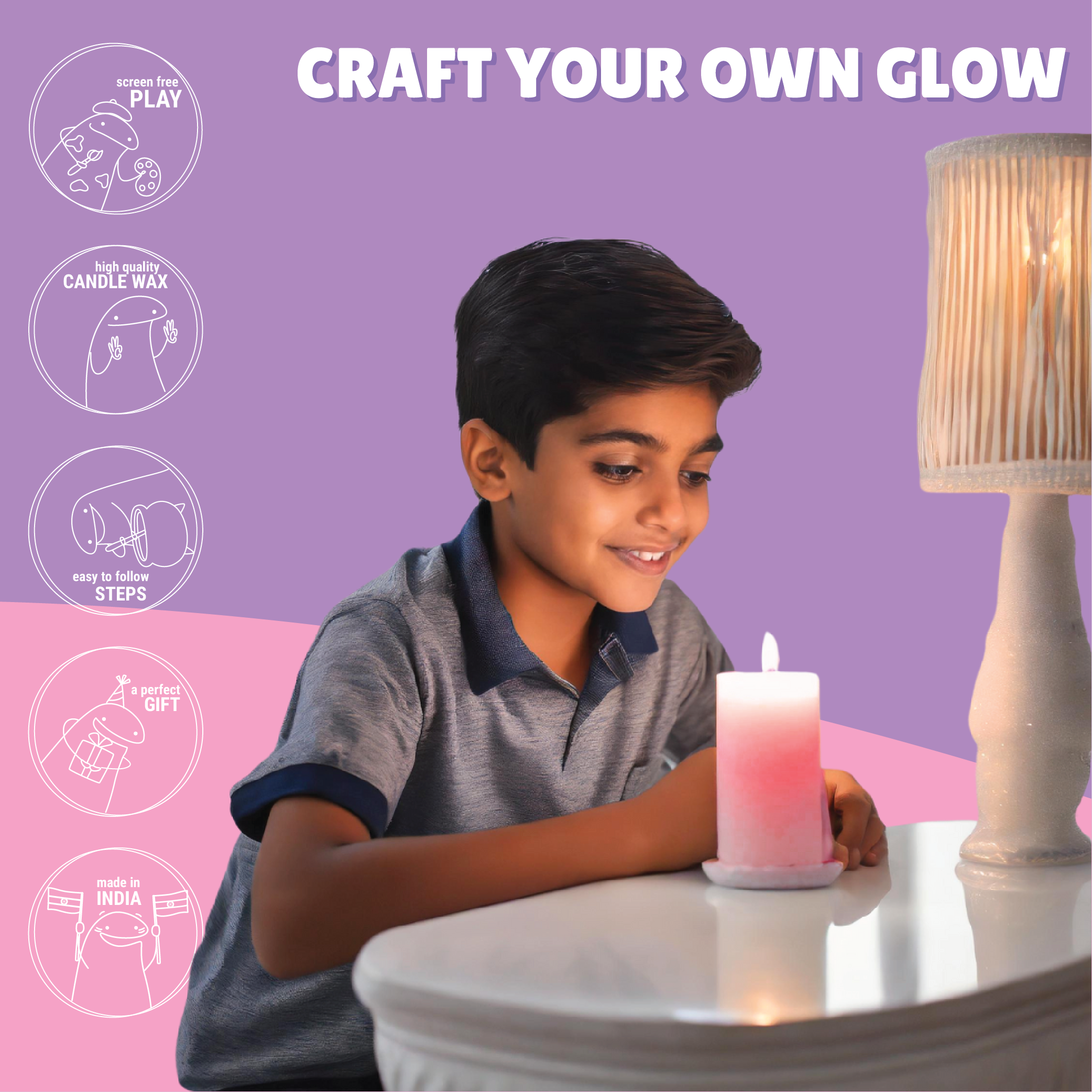 Colored Candle Making Kit