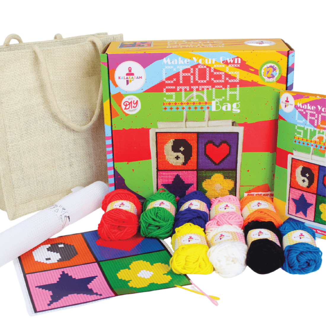 Cross Stitch Bag Making Kit - Kalakaram