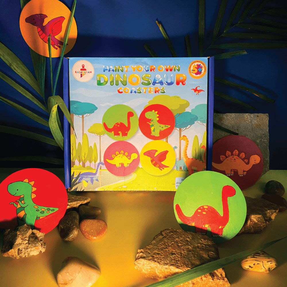 Dinosaur Coasters Painting Kit - Kalakaram