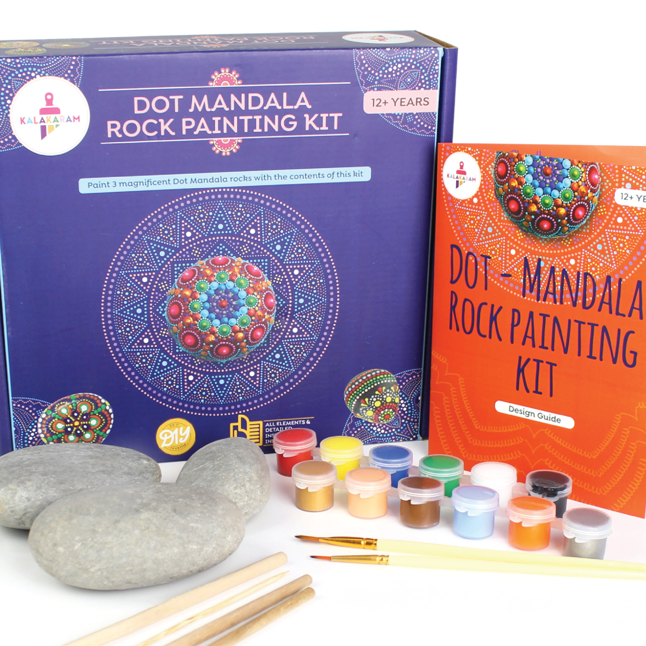Dot Mandala Art Rock Painting Kit