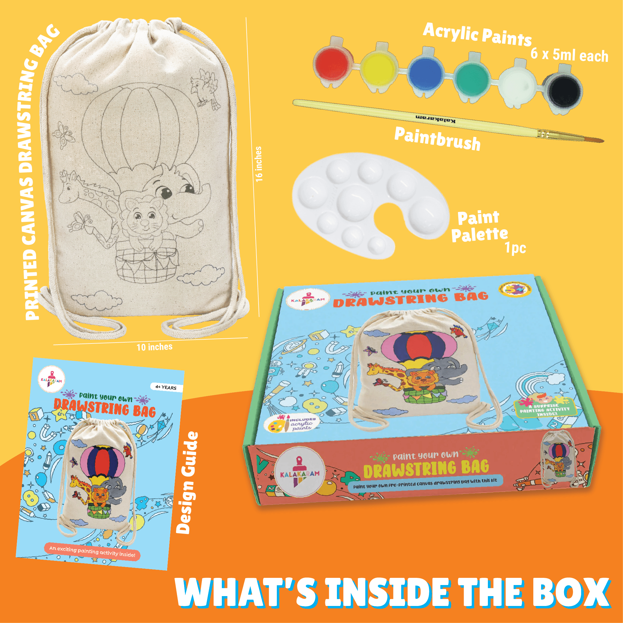 Drawstring Bag Painting Kit - Kalakaram