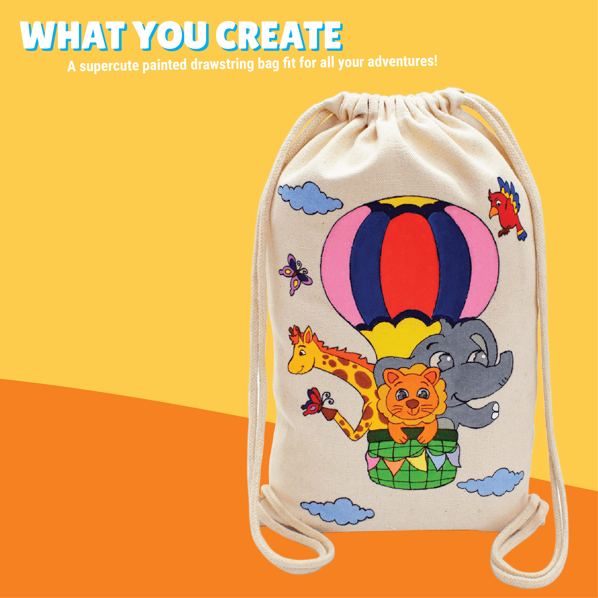 Drawstring Bag Painting Kit - Kalakaram
