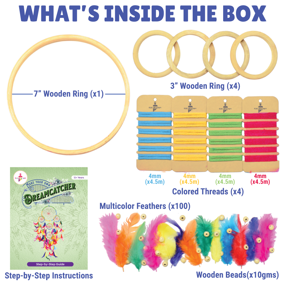 5 Ring Dreamcatcher Making Kit | Spiritual Craft | Room Decor | Age: 12+ Years