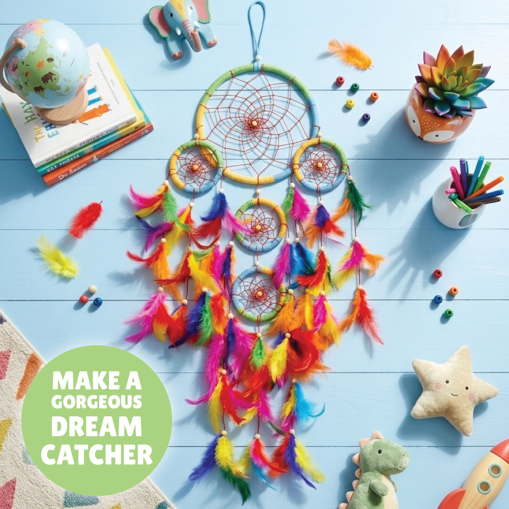 5 Ring Dreamcatcher Making Kit | Spiritual Craft | Room Decor | Age: 12+ Years