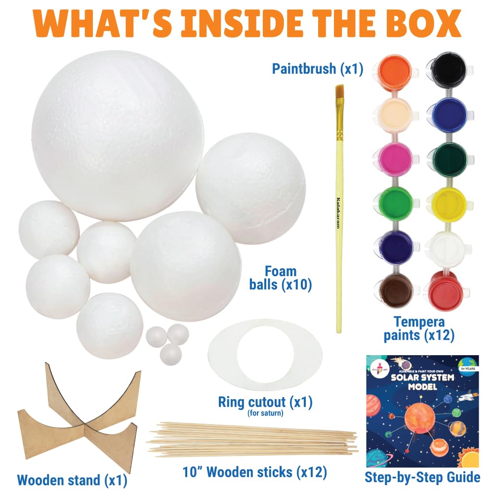 Space Explorer STEM Combo – Kalakaram Earth-Sun-Moon Model Kit & Solar System Model Kit